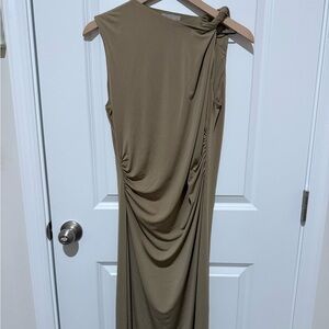 Elegant Khaki Tan Dress